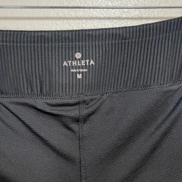 Athleta Women’s Good Match Skort Black Pleated Pocket Skirt Shorts M Tennis Logo - Picture 2 of 15